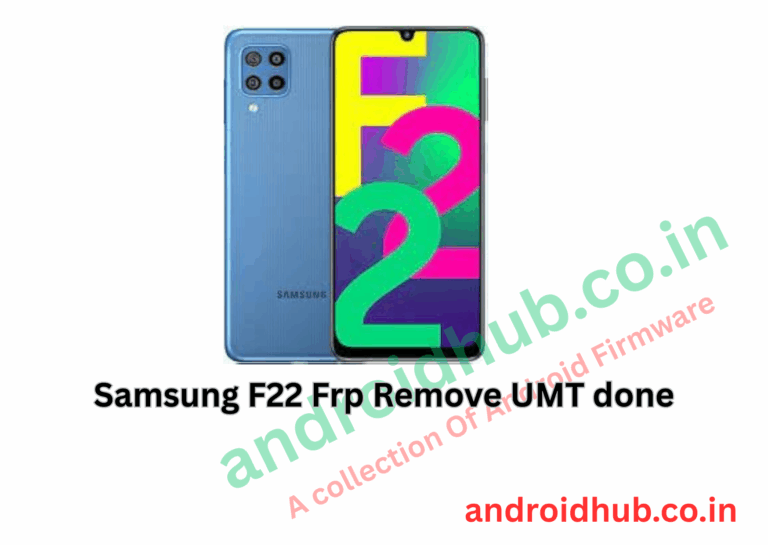 Samsung F22 Frp Remove UMT done