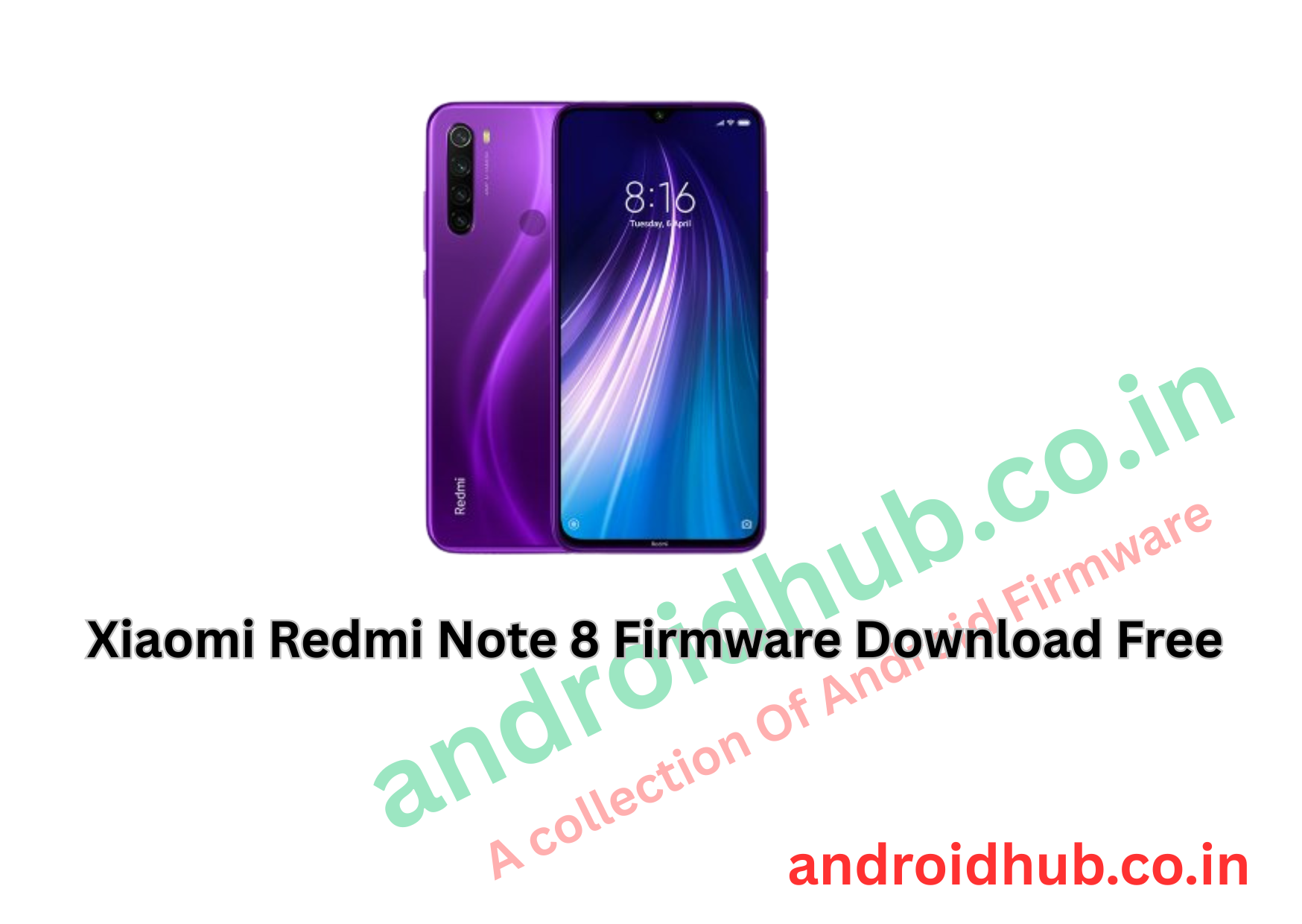 Xiaomi Redmi Note 8 Firmware Download Free