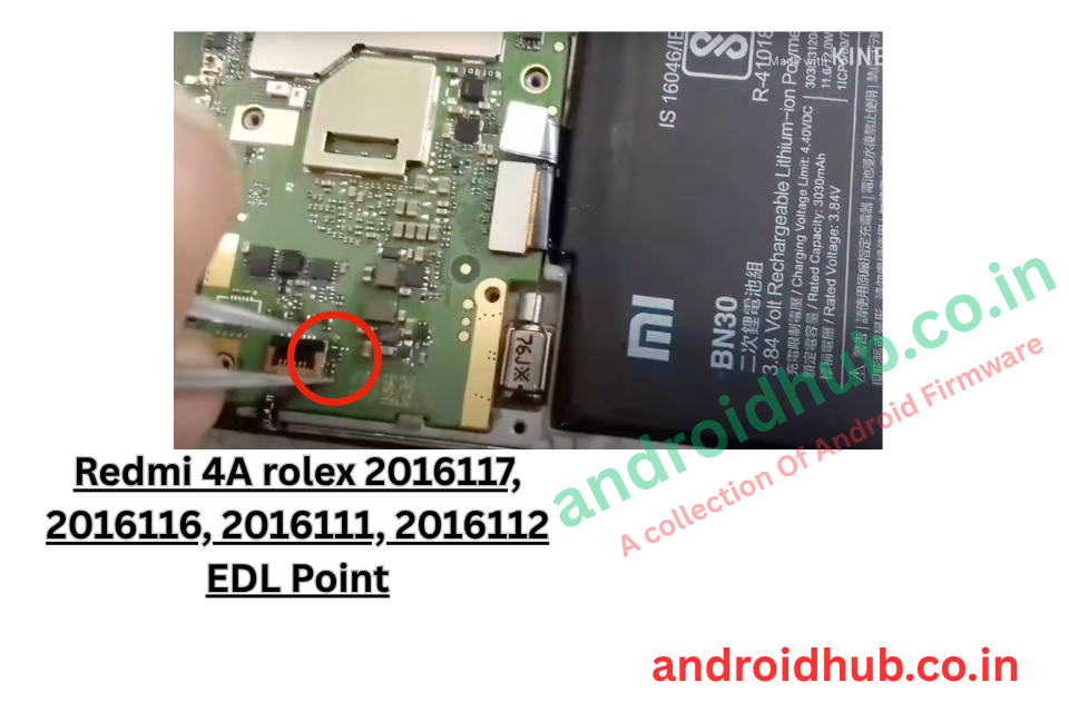 Redmi 4A rolex 2016117, 2016116, 2016111, 2016112 EDL Point