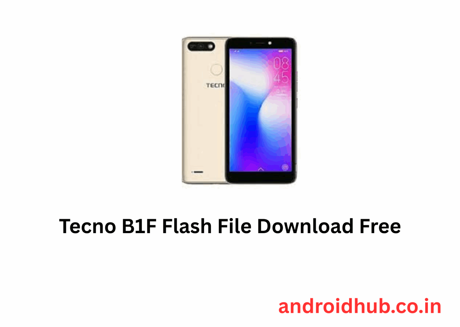 Tecno B1F Flash File Download Free