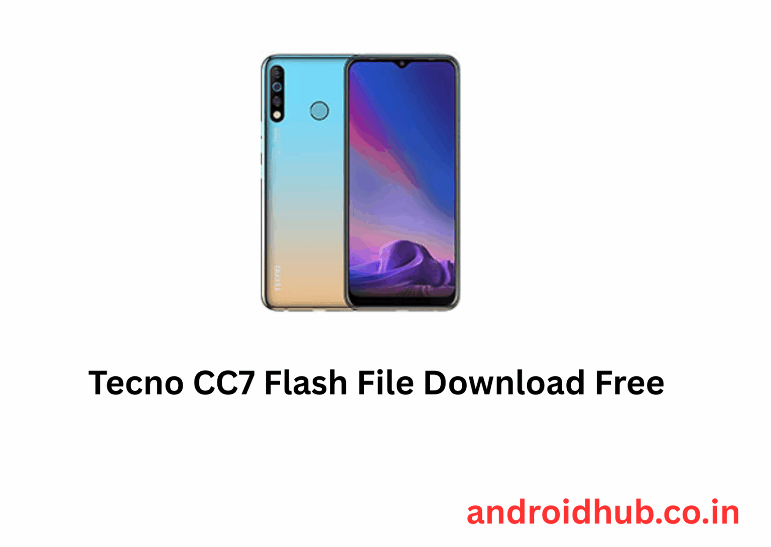 Tecno CC7 Flash File Download Free