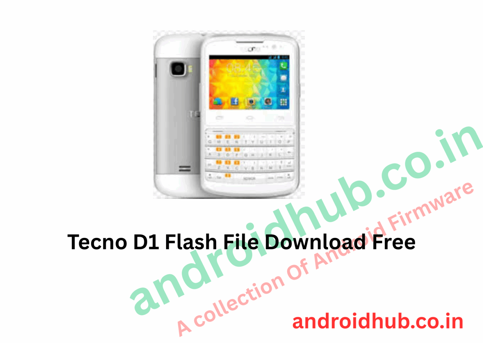 Tecno D1 Flash File Download Free
