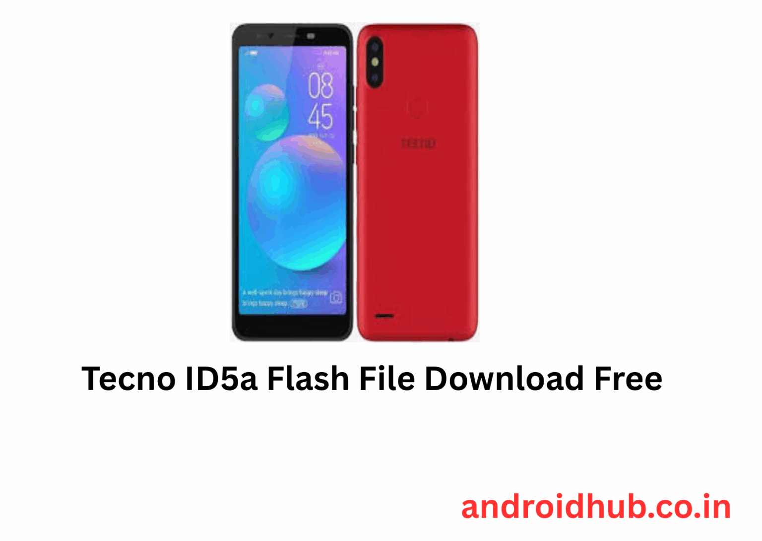Tecno ID5a Flash File Download Free