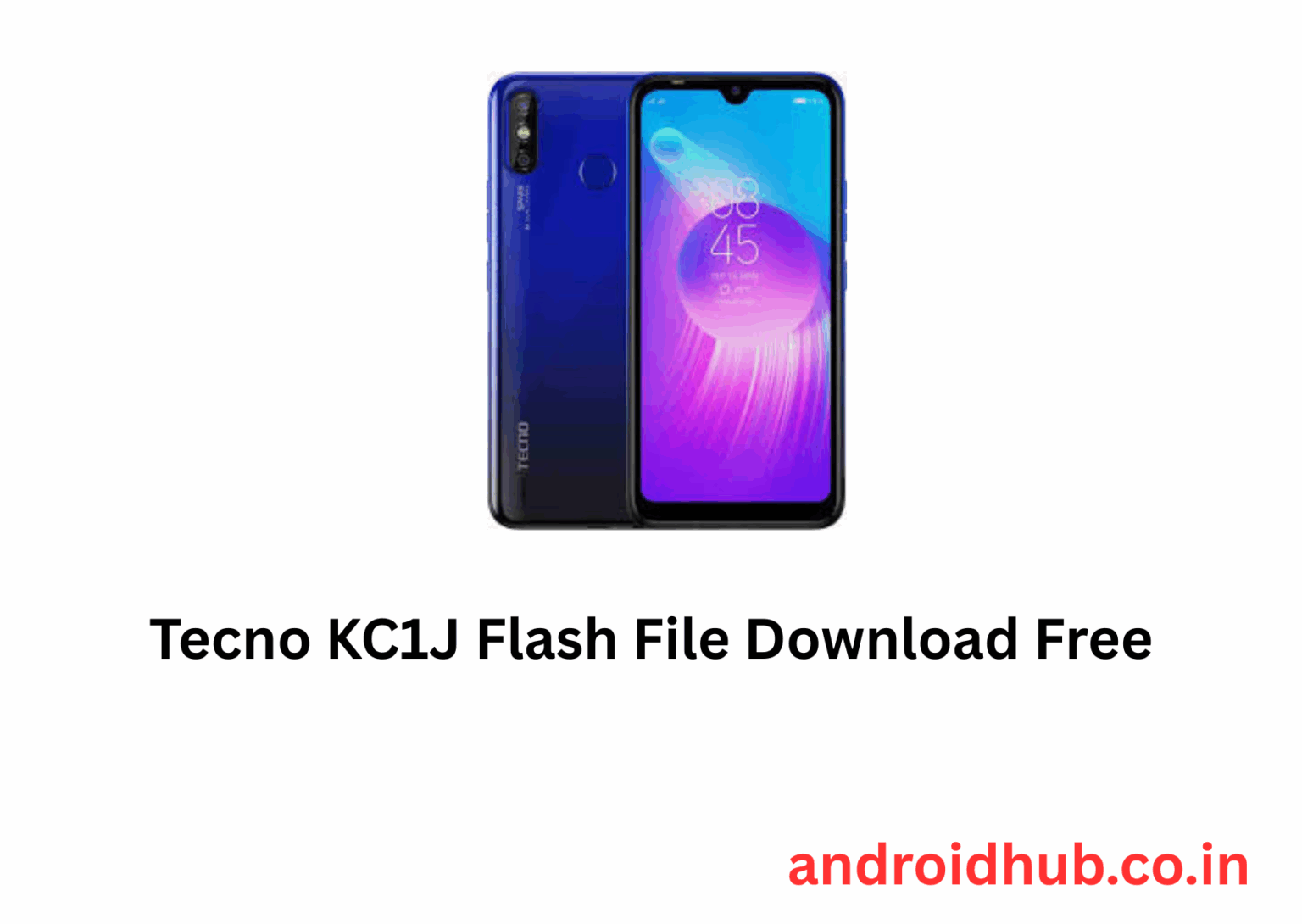 Tecno KC1J Flash File Download Free