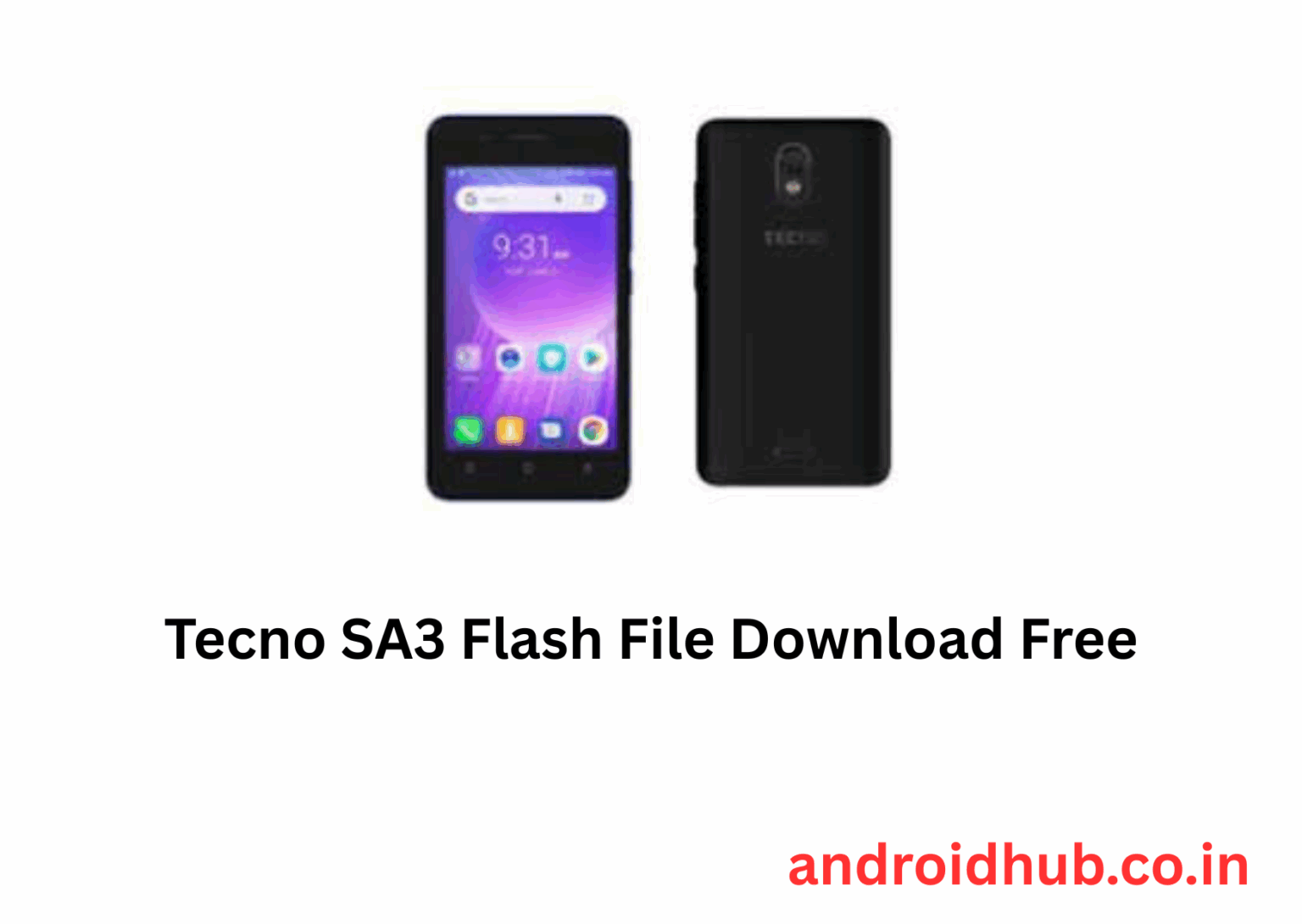 Tecno SA3 Flash File Download Free