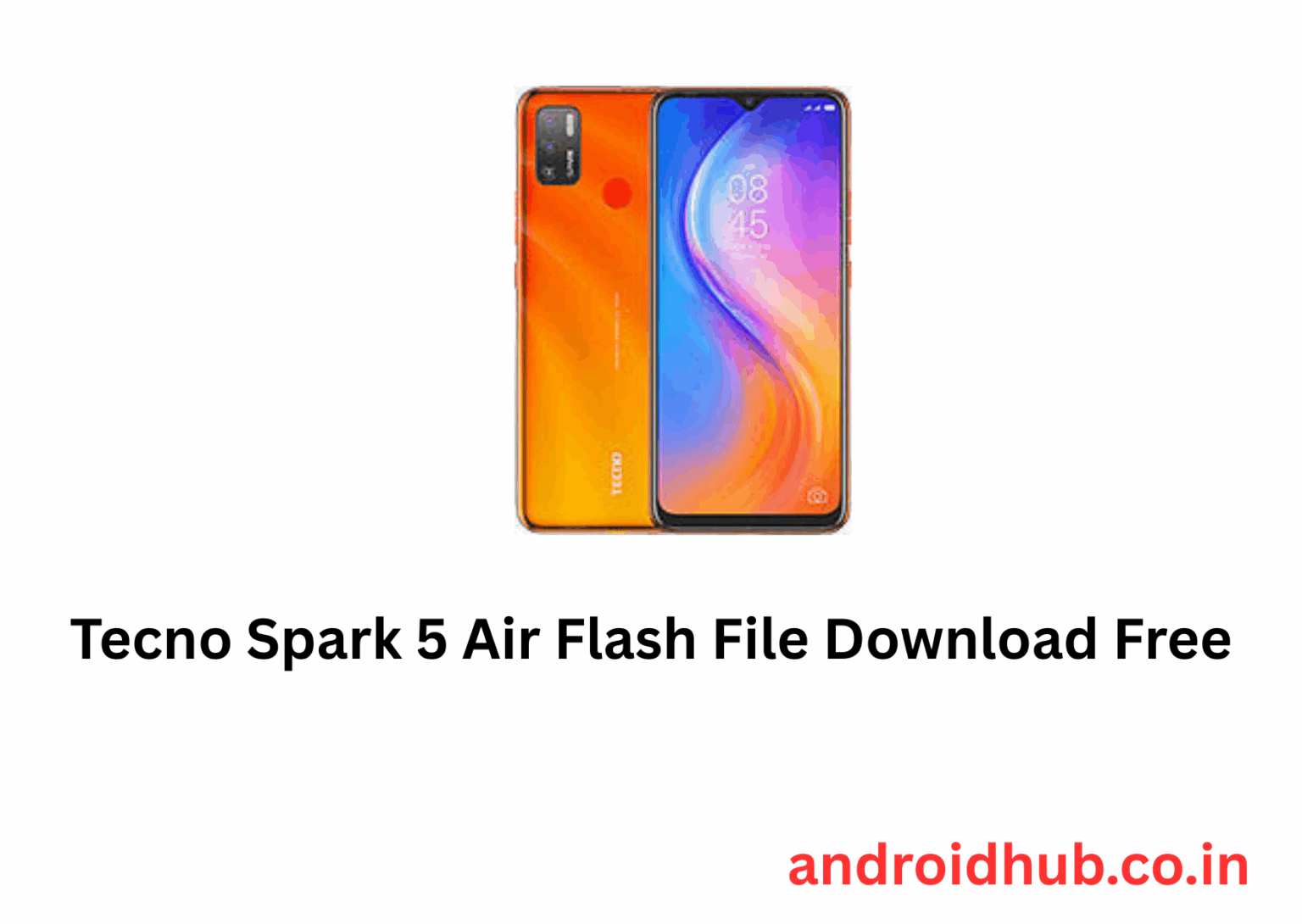 Tecno Spark 5 Air Flash File Download Free