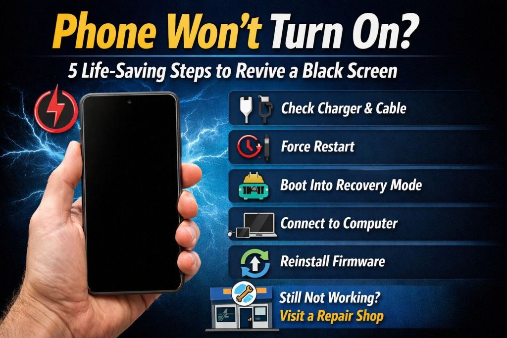 Android Phone Won’t Turn On 5 Proven Fixes for Black Screen Issue