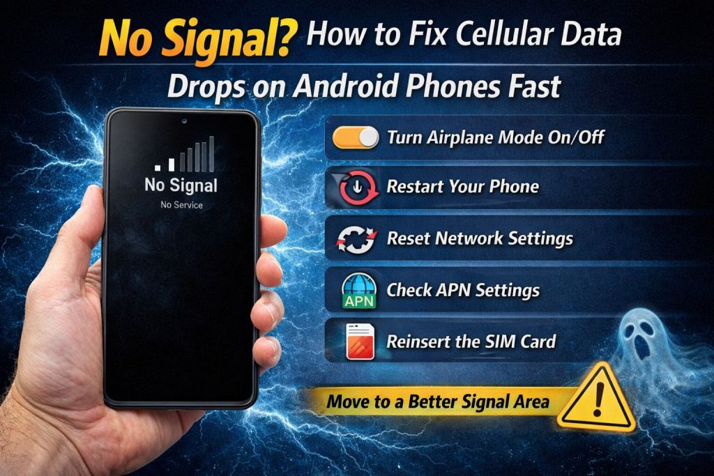 No Signal How to Fix Cellular Data Drops on Android Phones Fast