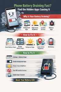 Phone Battery Draining Fast Find the Hidden Apps Causing It