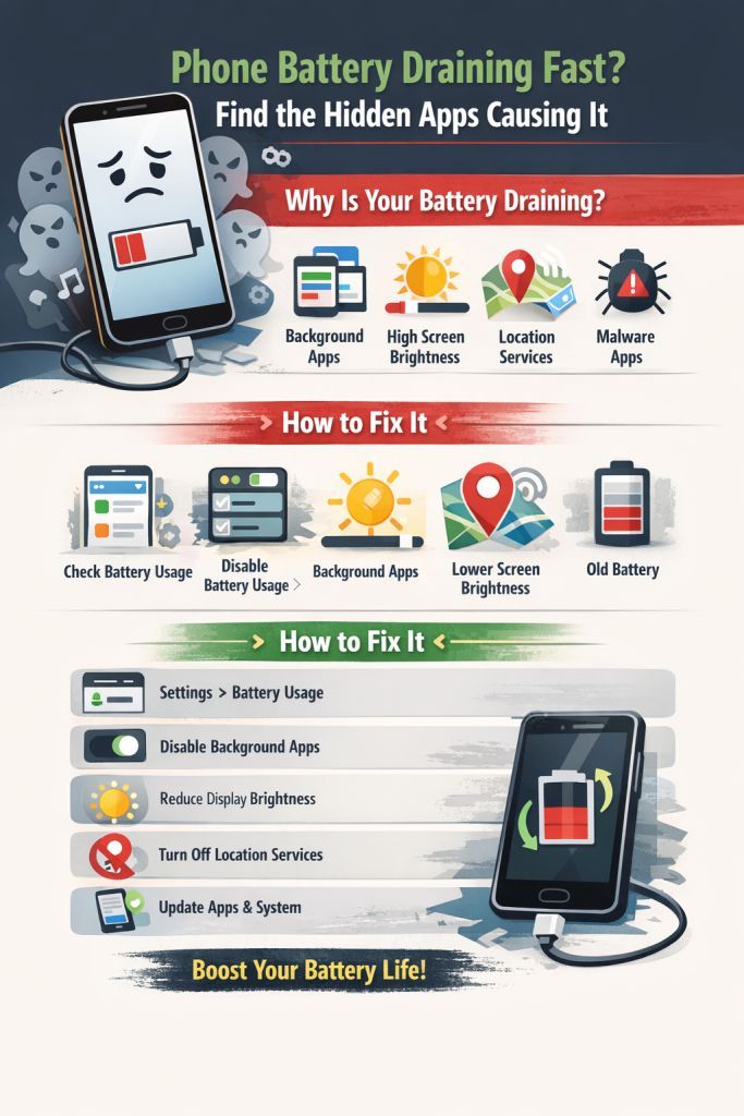 Phone Battery Draining Fast Find the Hidden Apps Causing It