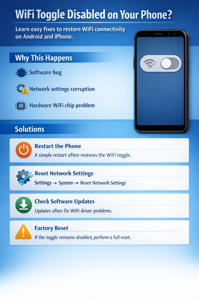WiFi Grayed Out on Android or iPhone Fix the Toggle Problem