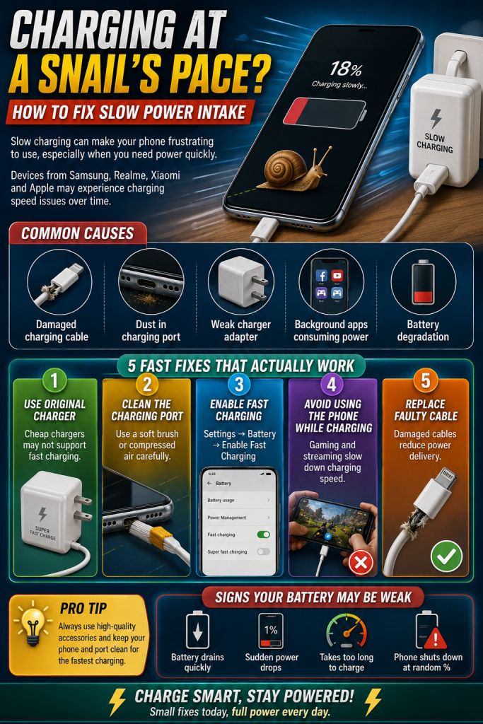 Phone Charging Slowly? Fast Fixes That Actually Work