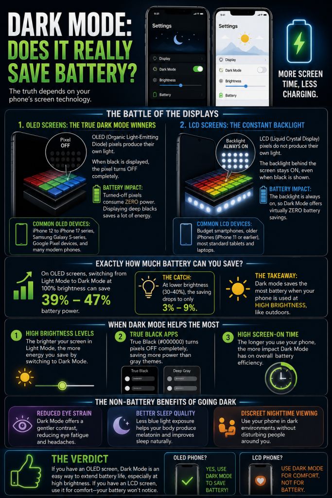 The Dark Mode Myth Does It Actually Save Your Battery Life