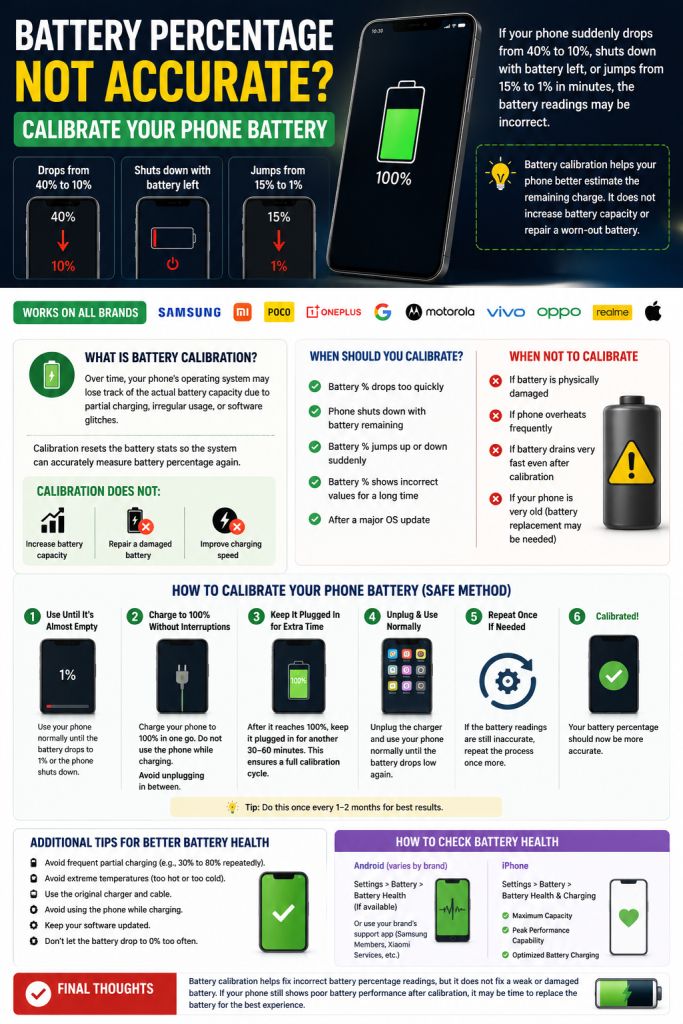 Battery Percentage Wrong How to Recalibrate Your Phone Battery