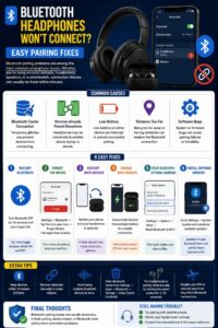 Bluetooth Headphones Won’t Connect? Easy Pairing Fixes