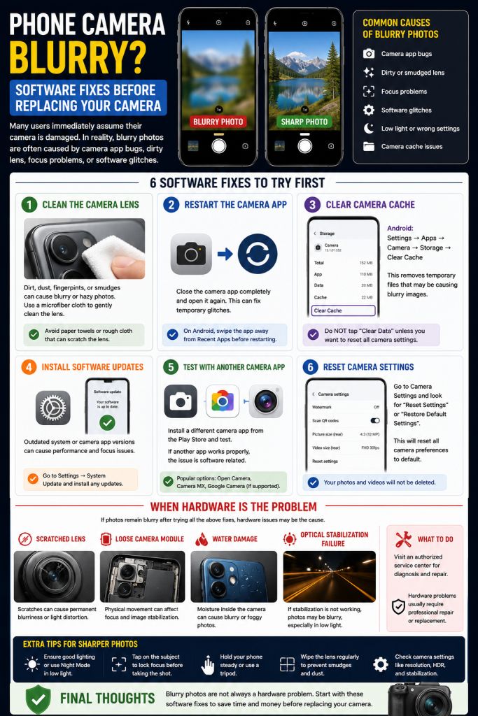 Phone Camera Blurry? Software Fixes Before Replacing Your Camera