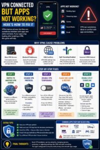 VPN Connected but Apps Not Working? Here’s How to Fix It