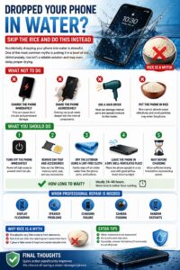 Dropped Your phone water damage? Skip the Rice and Do This Instead